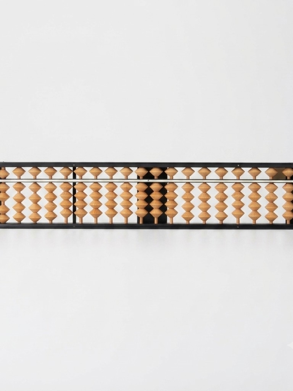 Vintage Wooden Abacus - 15 Column Traditional Chinese Soroban Calculator - Educa